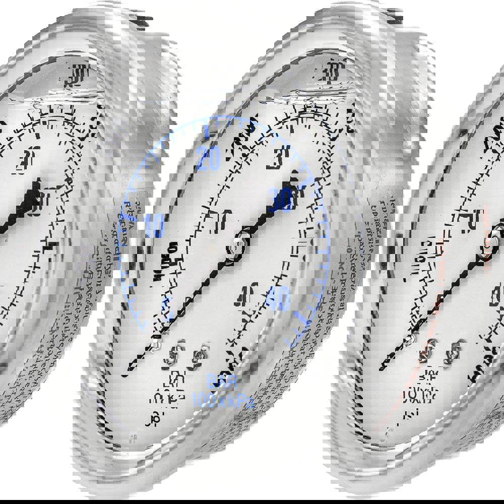 Pressure Gauges; Gauge Type: Industrial Pressure Gauges ; Scale Type: Dual ; Accuracy (%): 2-1-2% ; Dial Type: Analog ; Thread Type: 1/4